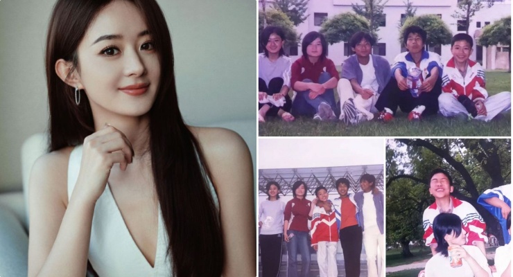 Zhao Liying in a series of photos shared by her classmates. Photo: VieON.