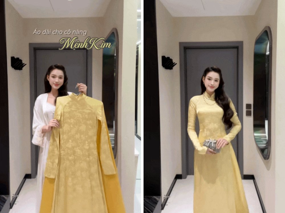 Con dau Tap doan Son Hai - Hoa hau Do Ha. Anh: Cat tu video.