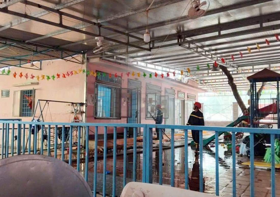 Fire scene in Cam Ly - Da Lat ward. Photo: Provided by the police