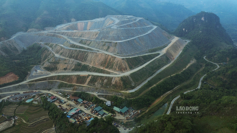 Mỏ đồng Tả Phời tại xã Hợp Thành. Ảnh: Đinh Đại