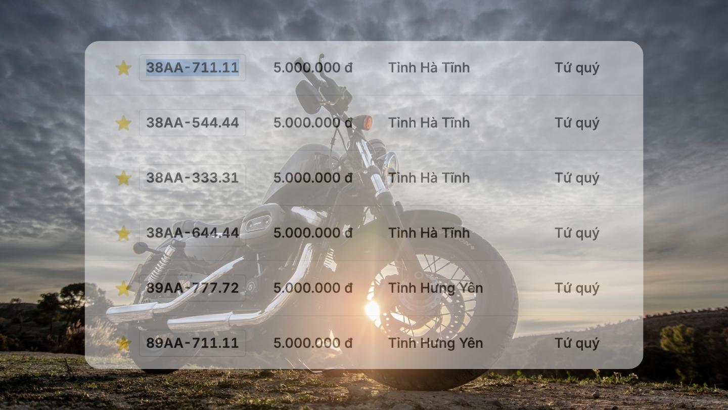 Super beautiful four-digit license plates will be available in the auction on December 25