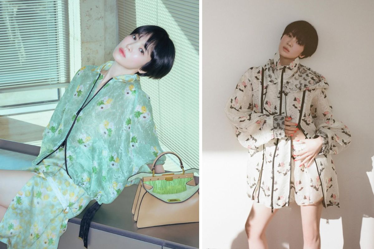 Song Hye Kyo ca tinh voi toc tem. Anh: Lotte