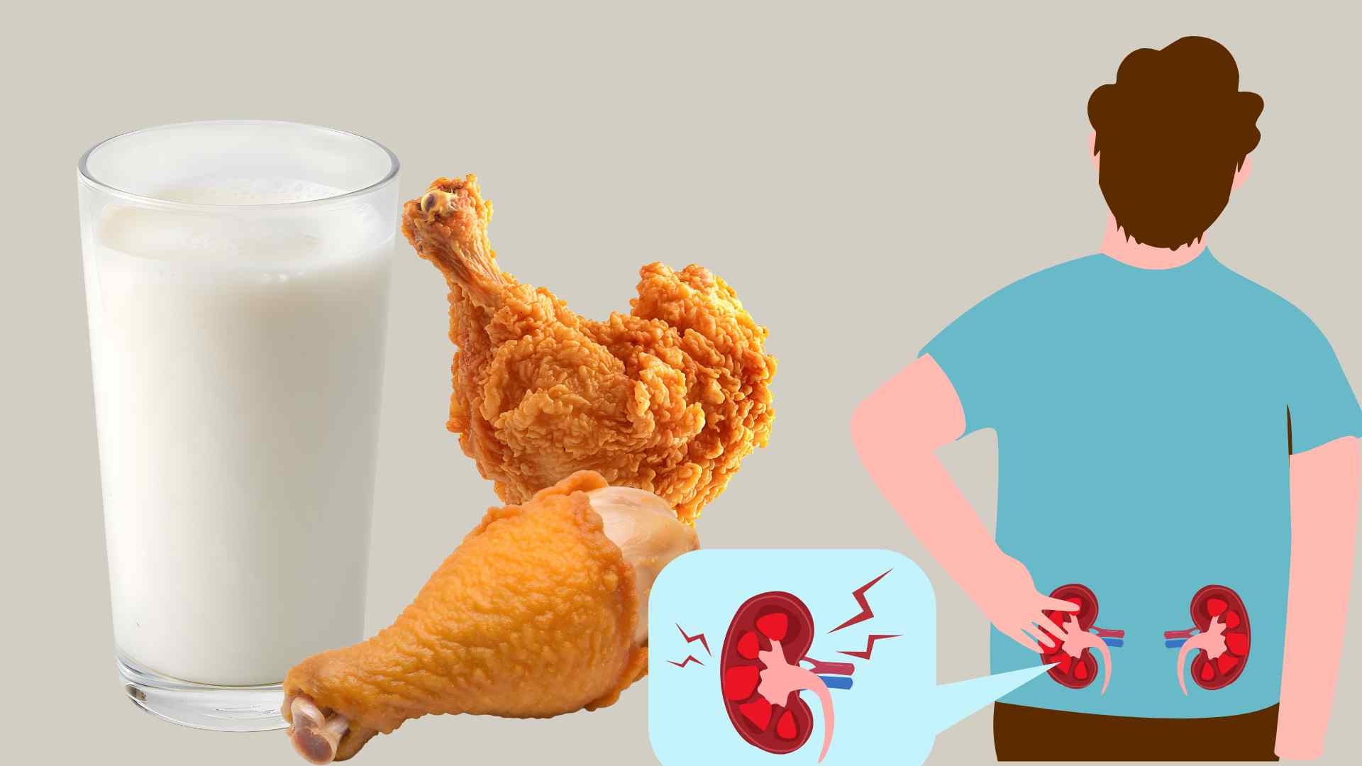 Foods rich in fat can harm the kidneys. Graphics: Ha May