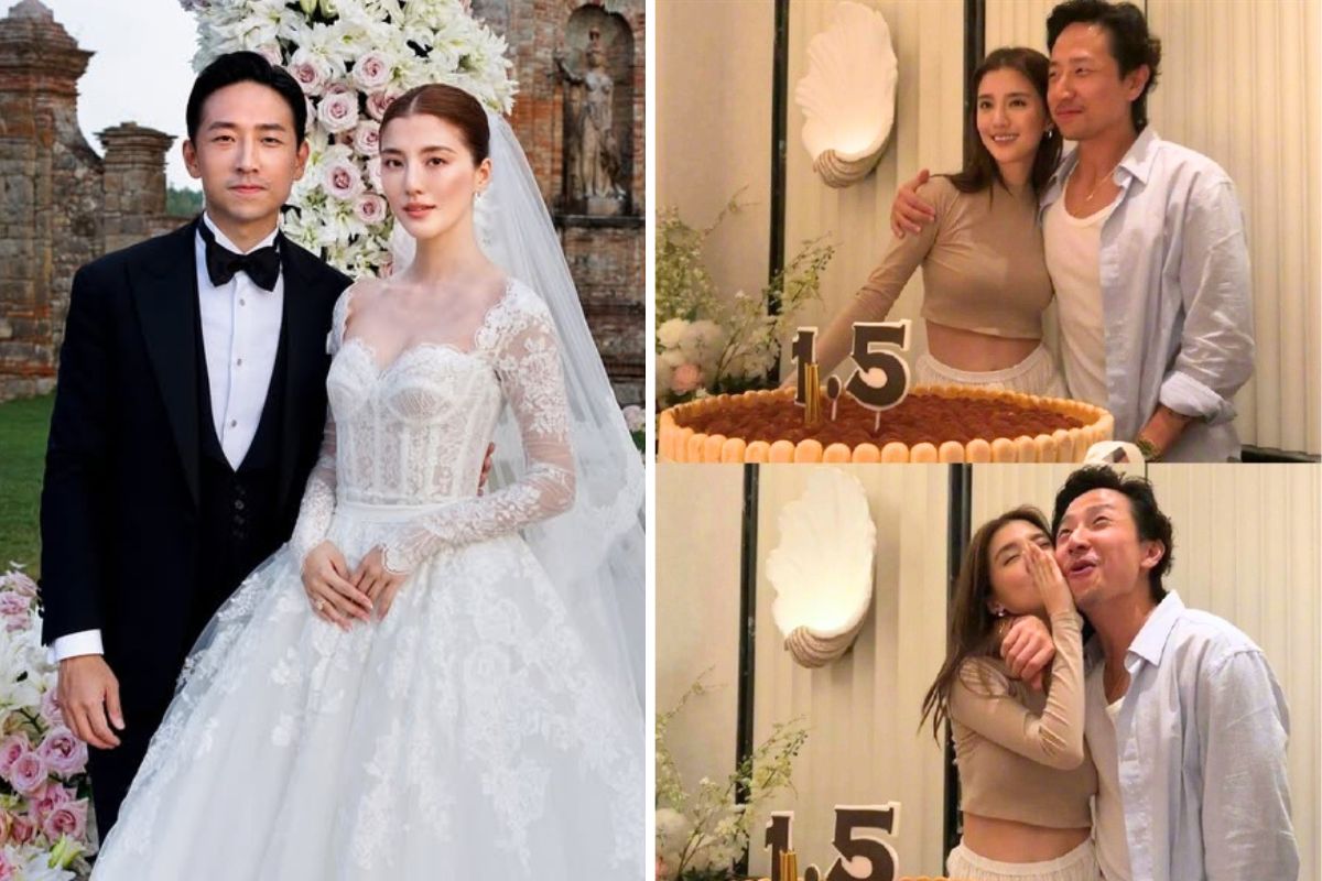 Ngo Thien Ngu va chong an mung doanh thu ban hang 150 trieu NDT. Anh: Xinhua