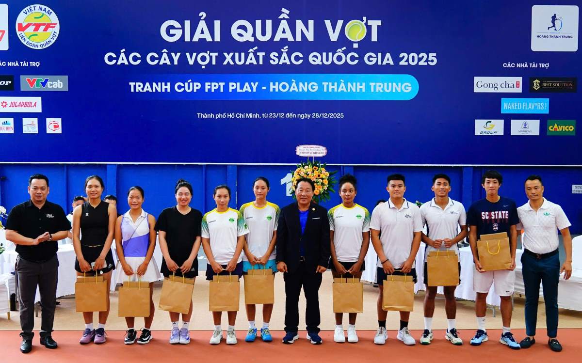 The National Outstanding Rackets Tennis Tournament took place in Ho Chi Minh City. Photo: VTF