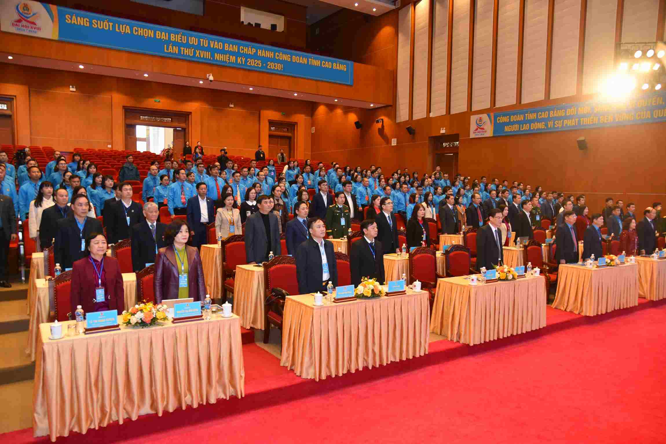 Toan canh Dai hoi Cong doan tinh Cao Bang. Anh: Vu Tiep