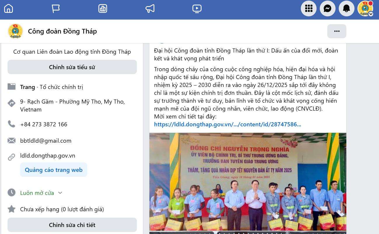 Nhieu bai viet ve Dai hoi duoc tuyen truyen tren Trang fanpage Cong doan. Anh: Duc Trung