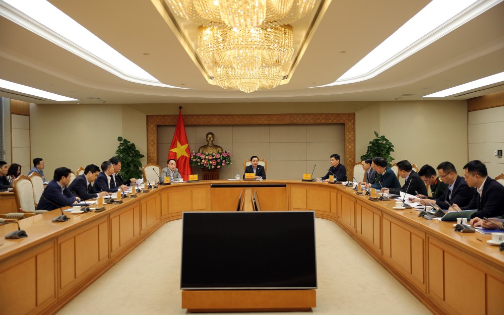 Quang canh cuoc hop. Anh: VGP