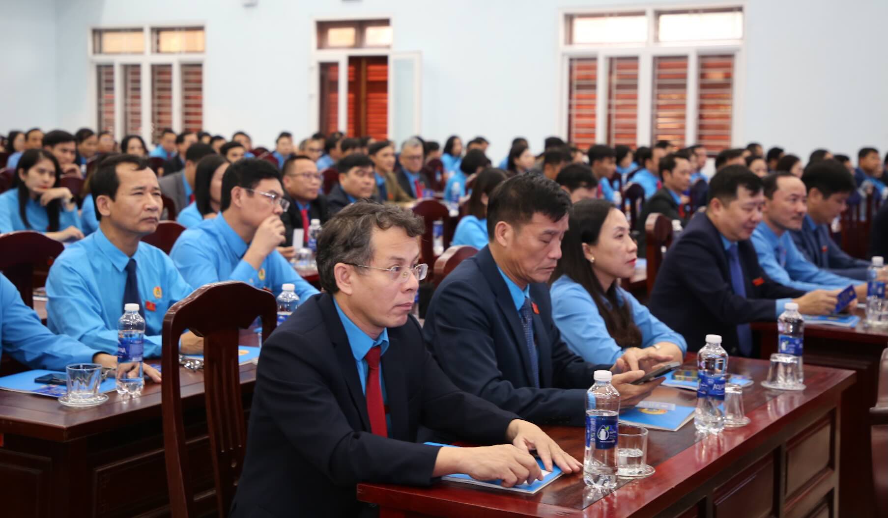 Delegates attending the 1st Quang Tri Provincial Trade Union Congress. Photo: Sang Tho
