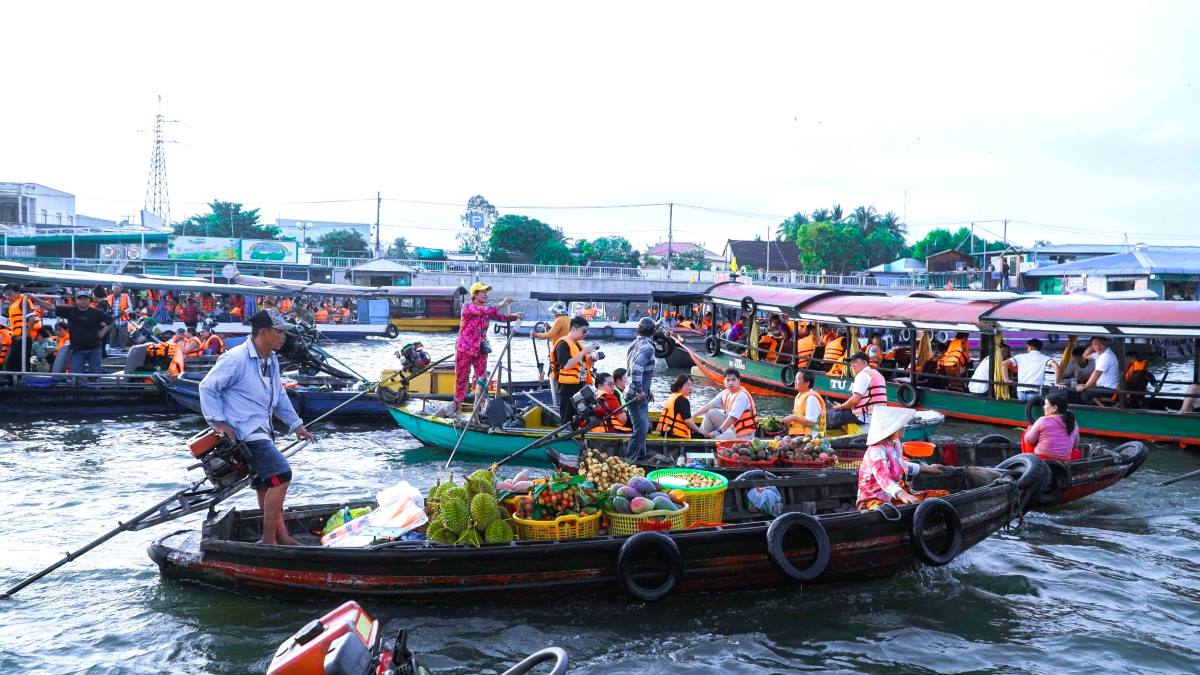 The Can Tho River Culture Festival will be held from December 27, 2025 to January 1, 2026. In the photo is Cai Rang Floating Market, a destination that attracts visitors to Can Tho City. Photo: Yen Phuong