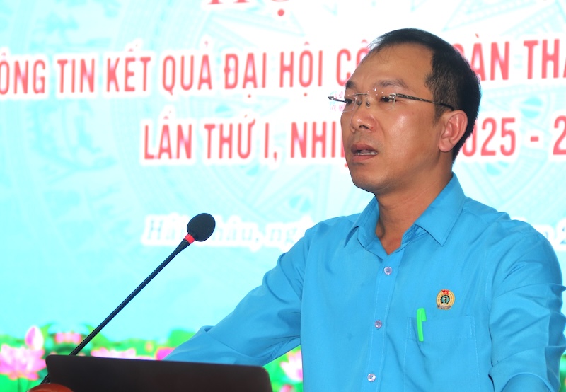 Mr. Nguyen Dinh Trung, Chairman of the Hai Chau Ward Trade Union, Da Nang City. Photo: Nguyen Linh