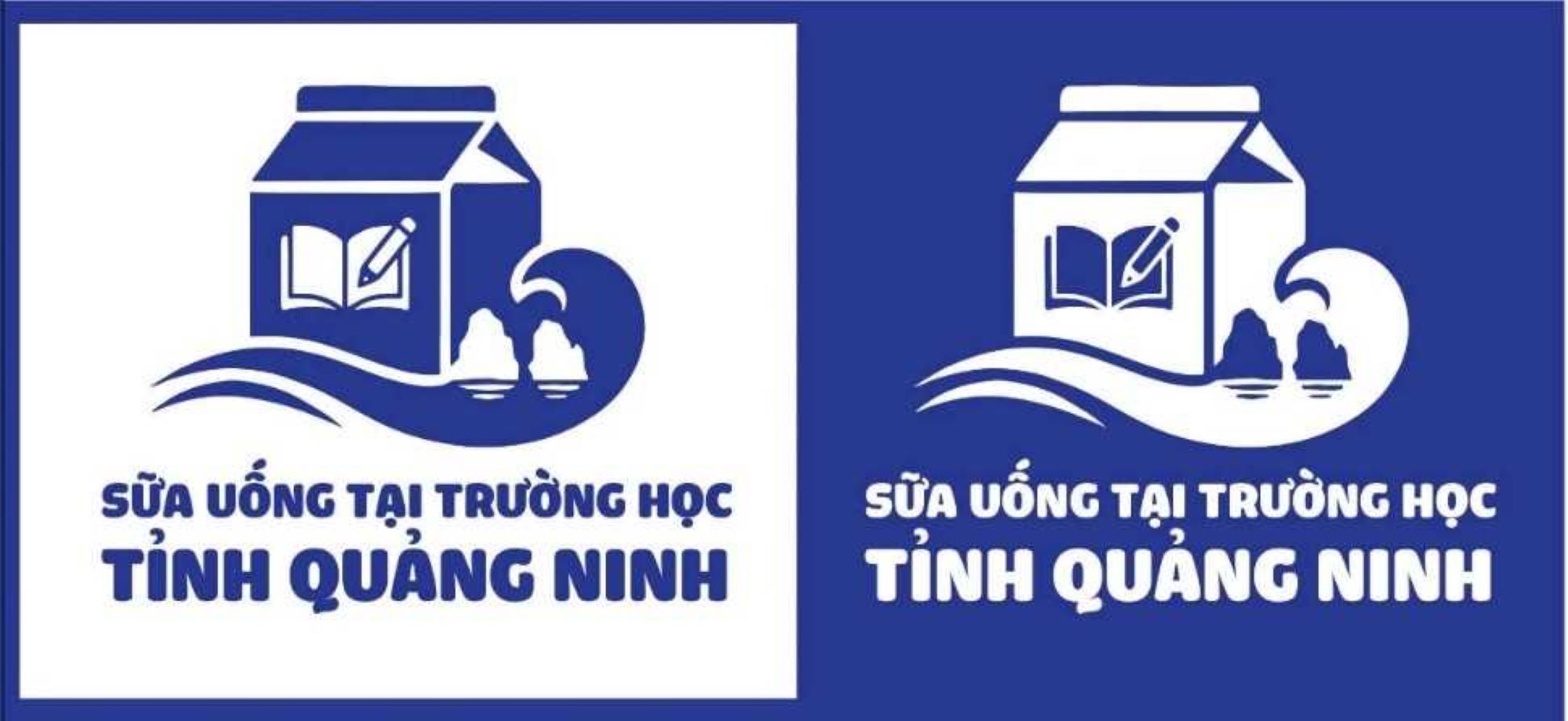 Modelo de logotipo para identificar productos lacteos escolares y escolares en Quang Ninh. Foto: Departamento de Educacion y Formacion de la provincia de Quang Ninh