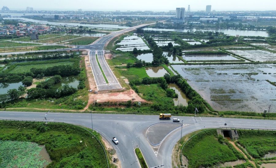 Nut giao thong Dien Bien Phu voi Quoc lo 1 dang tac nghen. Anh: Cong Sang