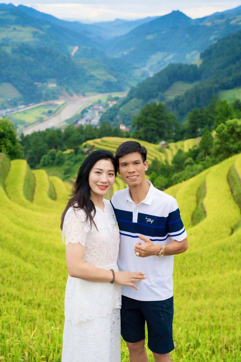 Hinh anh doi thuong cua cuu tuyen thu Pham Thi Yen va chong. Anh: NVCC