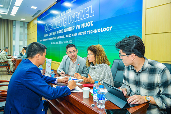 Activities to connect direct technology supply and demand between Vietnamese enterprises and Israeli enterprises. Photo: Hai Phong Portal