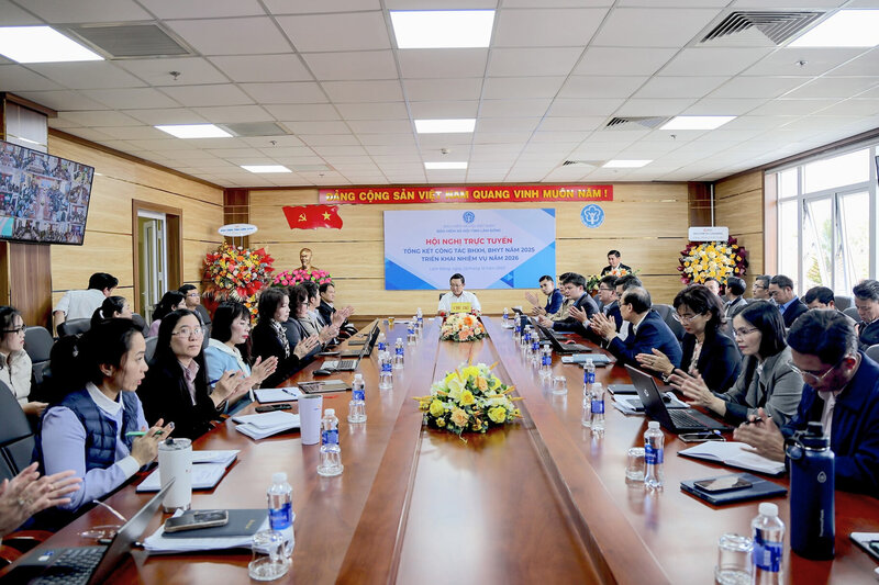 Lam Dong Provincial Social Insurance organizes a conference to summarize the work in 2025 and deploy tasks for 2026. Photo: Phuong Tra