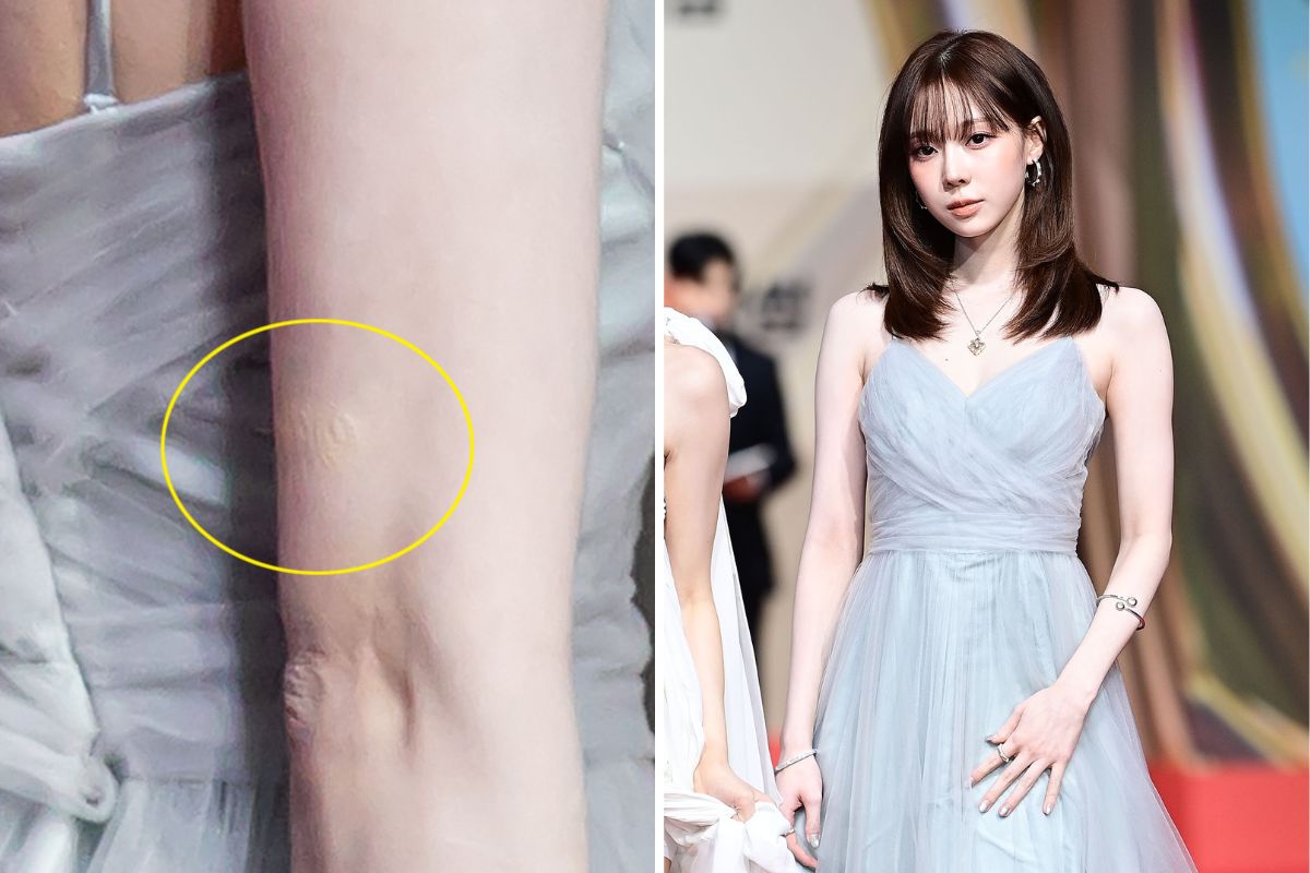 윈터(aespa)는 정국(BTS)과 커플 문신으로 추정되는 문신을 가렸습니다. 사진: 롯데