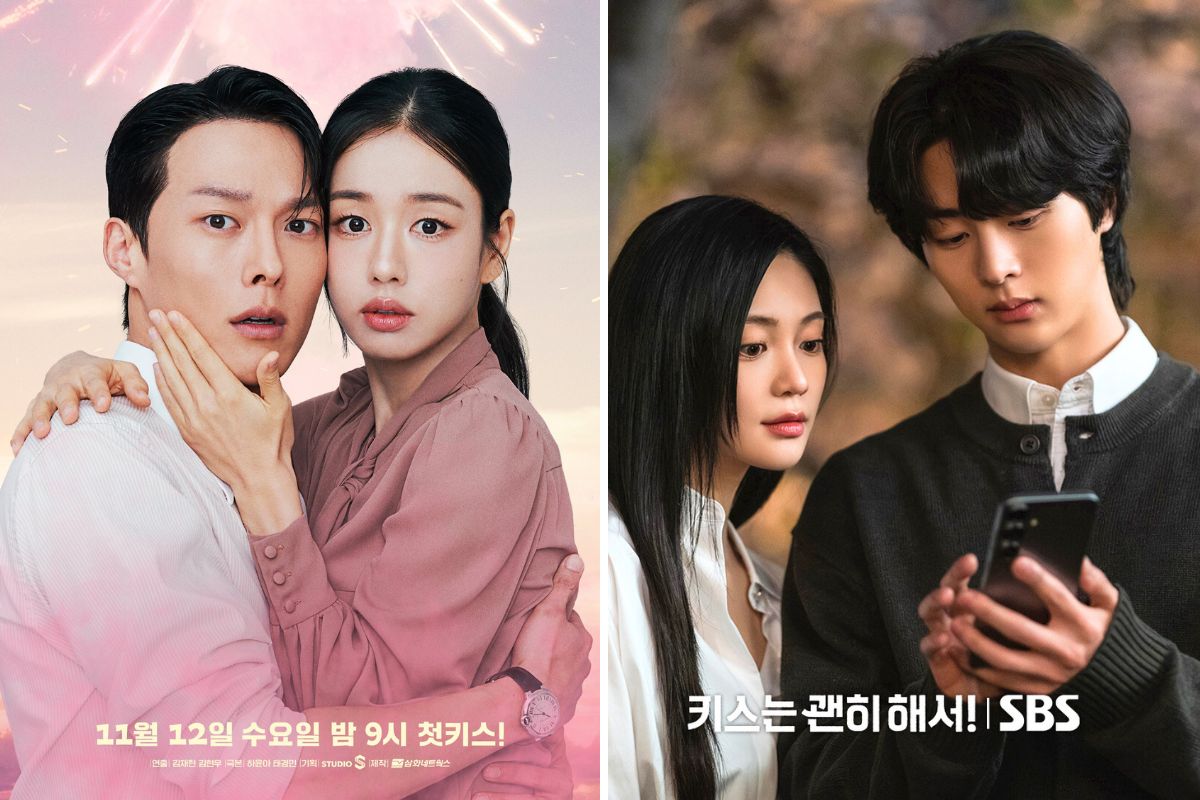 Kim Mu Jun (phai) tham gia bo phim “Nu hon bung no“. Anh: Nha san xuat