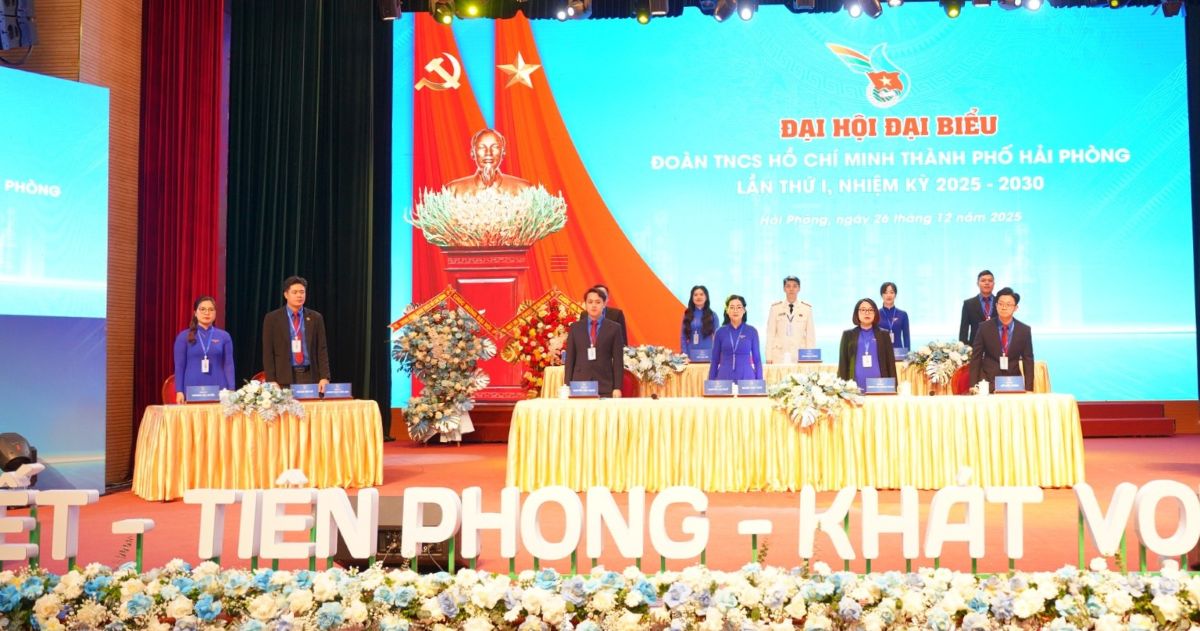 Doan Chu tich, Thu ki Dai hoi. Ảnh: Thanh doan Hai Phong