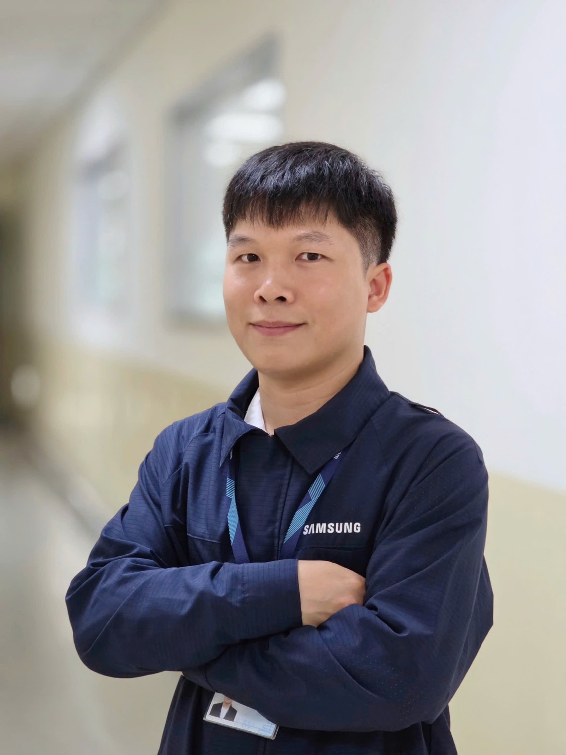 Anh Mai Hien Linh - Truong phong Bo phan ky thuat san xuat, Cong ty Samsung Electronics Viet Nam. Anh: NVCC