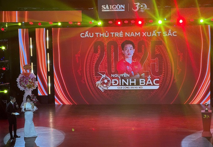 The 2025 Vietnam Golden Ball award ceremony took place on the evening of December 26th. Photo: Thanh Vu