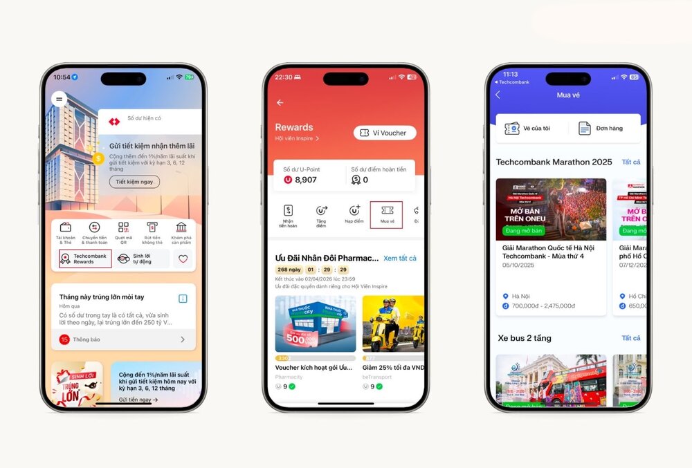 Chuong trinh khach hang than thiet Techcombank. Ảnh: Techcombank