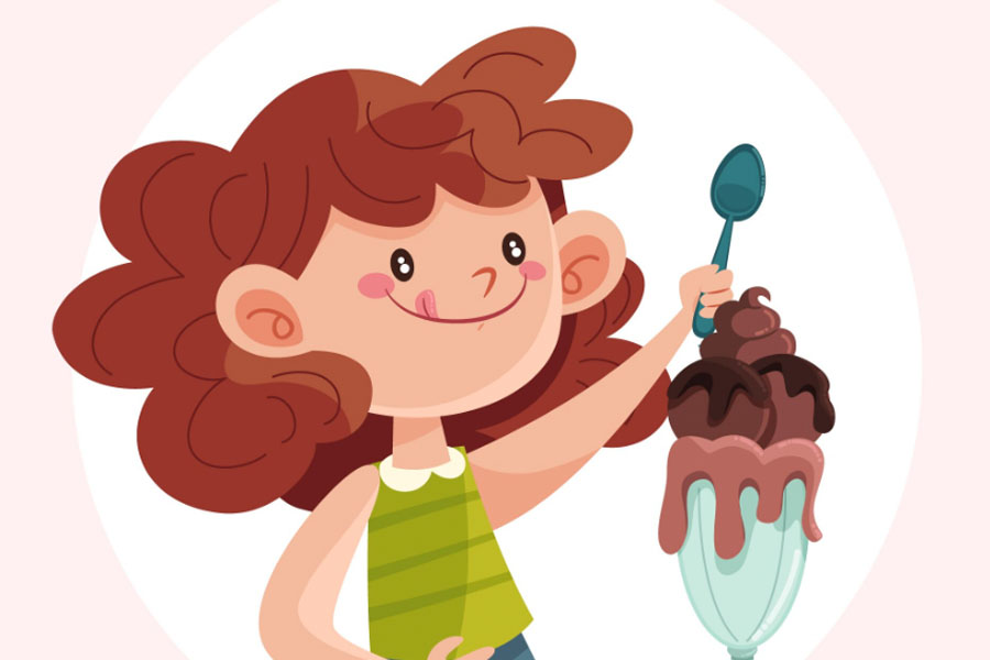 Expertos explican como comer helado en clima frio y los efectos en la salud. Grafico: Thien Nhan