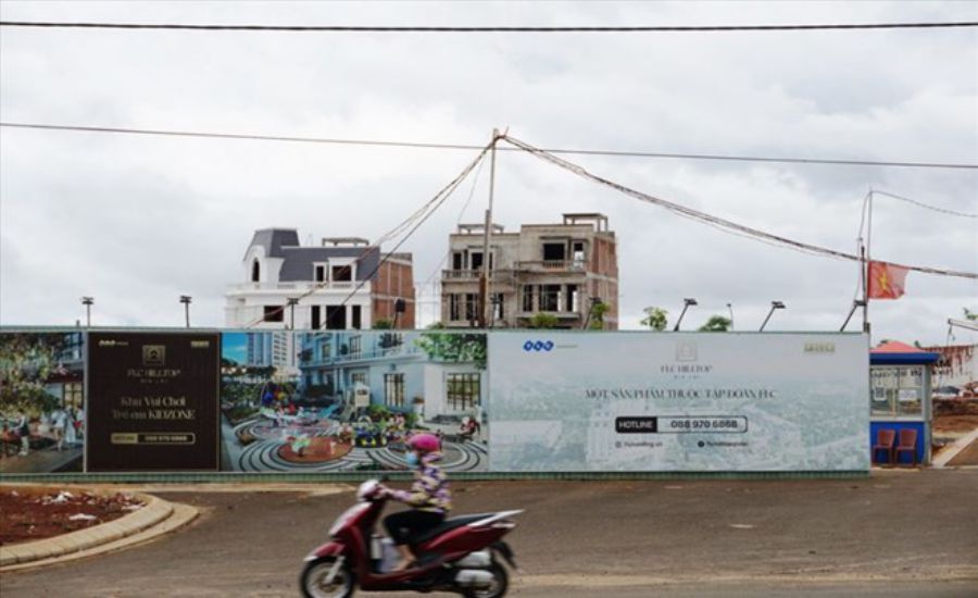 FLC Hilltop Gia Lai townhouse and commercial hotel project. Photo: Thanh Tuan