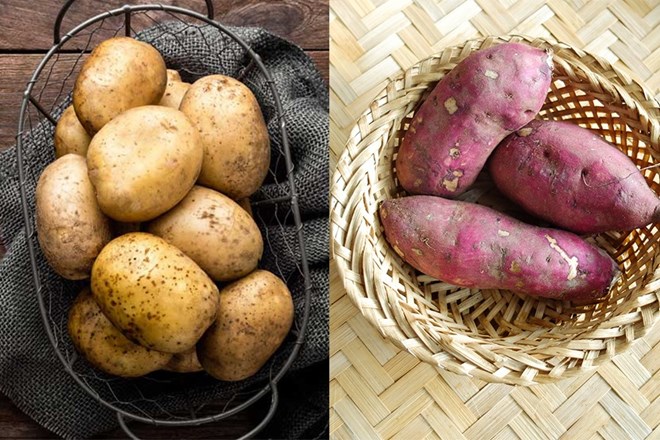 Nutrition experts analyze the differences in blood sugar, fiber and nutrients to help choose sweet potatoes suitable for weight loss goals. Graphics: Vy Vy