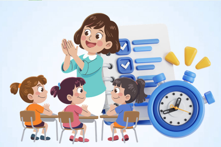 Tasas de tiempo de enseñanza previstas para los maestros de preescolar