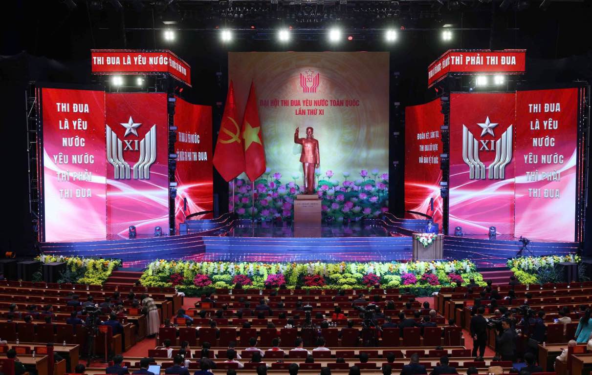 The 11th National Patriotic Emulation Congress officially opened this morning (December 27). Photo: Hai Nguyen