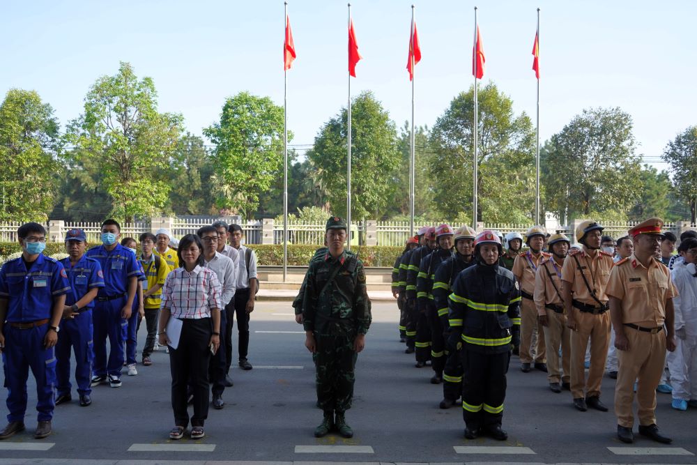 Luc luong tham gia buoi dien tap. Ảnh: Anh Tu