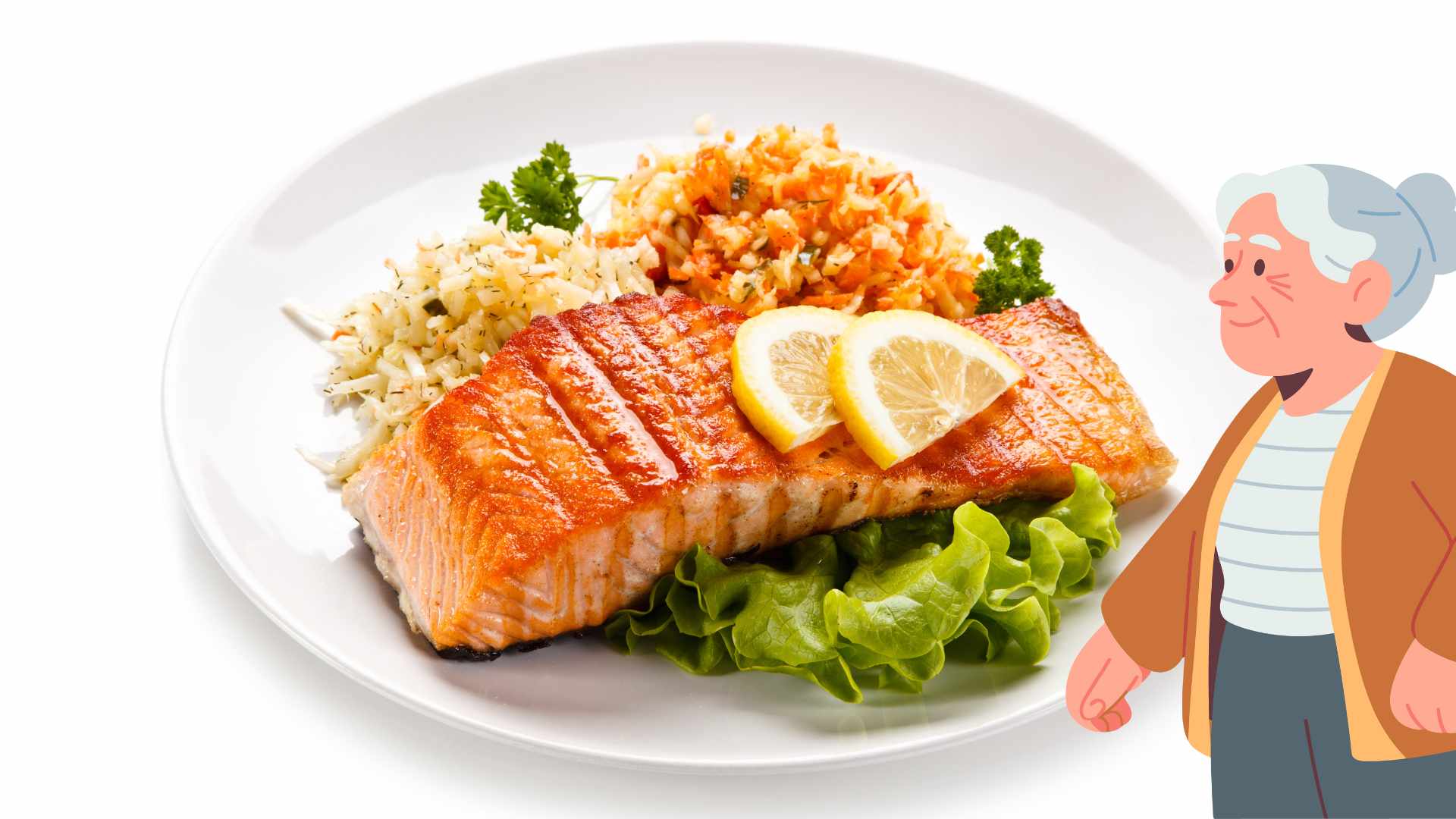 Elderly people should eat more fatty fish rich in protein and omega 3. Graphic photo: Huong Son