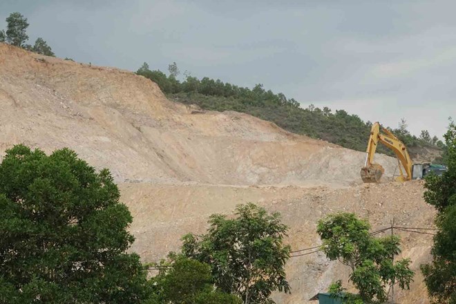Mineral exploitation activities in Ha Tinh. Photo: Tran Tuan.