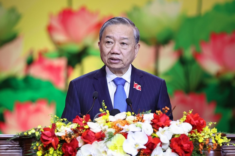 General Secretary To Lam speaks at the 11th National Patriotic Emulation Congress. Photo: VGP/Nhat Bac