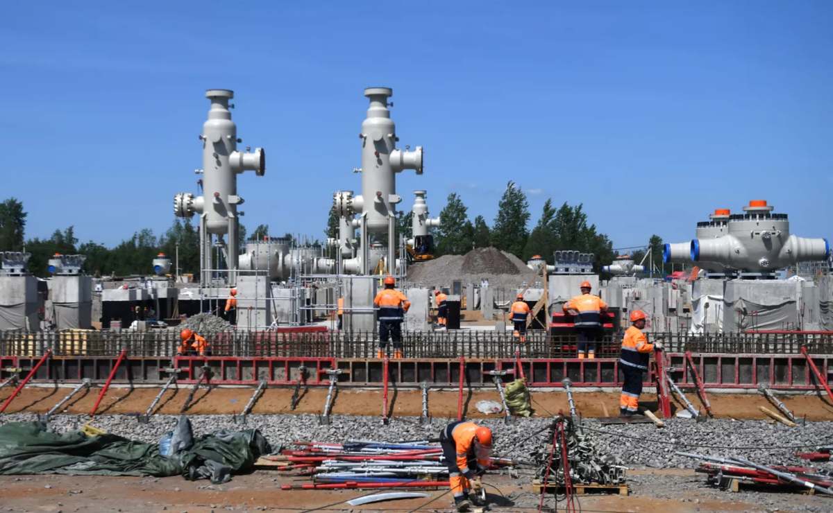 Trabajadores construyendo el gasoducto Nord Stream 2. Foto: Sputnik