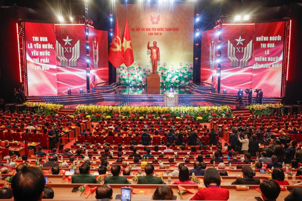 Quang canh Dai hoi Thi dua yeu nuoc toan quoc lan thu XI. Anh: Hai Nguyen