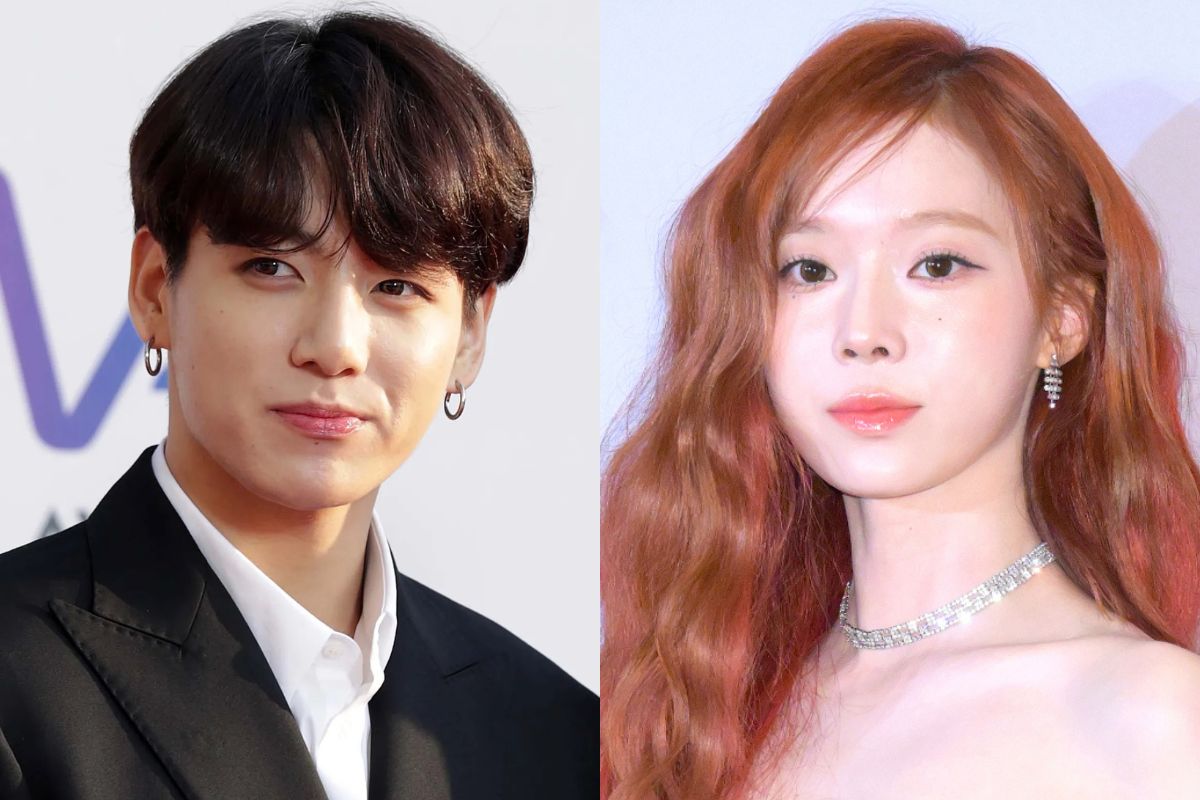 Jungkook (BTS) y Winter (aespa). Foto: Lotte