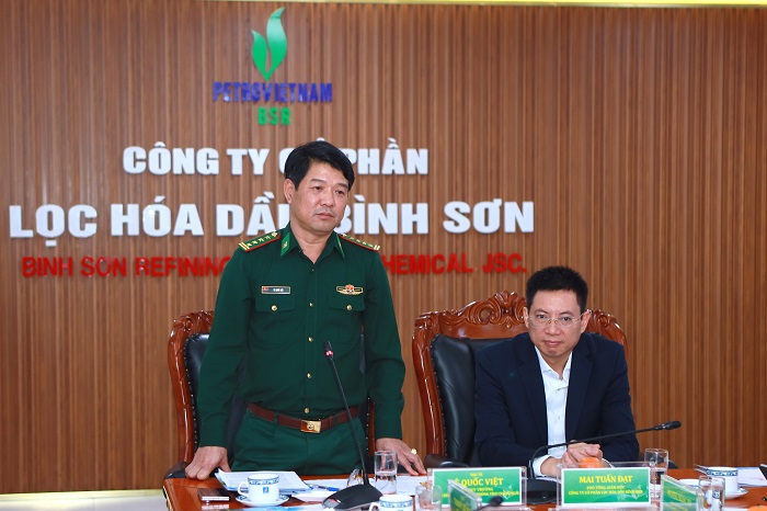 Dai ta Le Quoc Viet - Pho Chi huy truong Bo doi Bien phong Quang Ngai phat bieu tai Hoi nghi