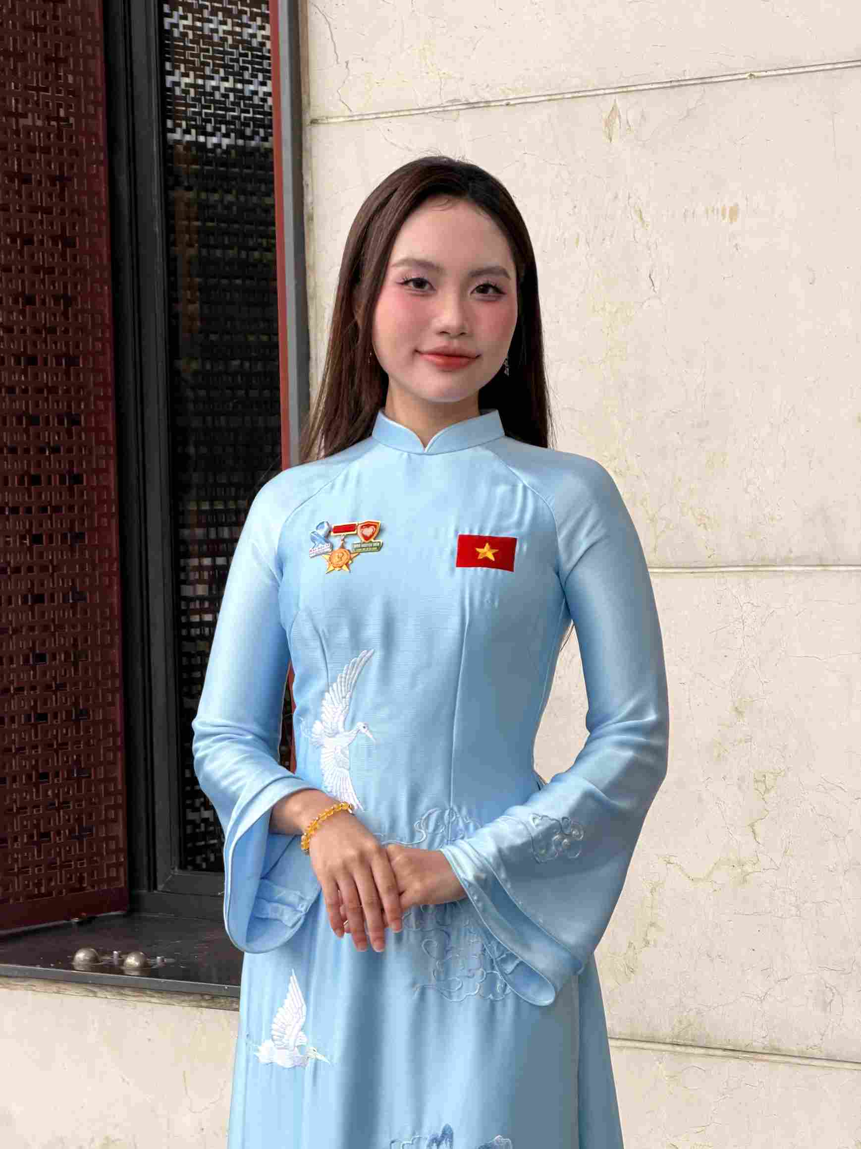 Ca si Phuong My Chi tai Dai hoi Thi dua yeu nuoc toan quoc lan thu XI. Anh: Nhan vat cung cap