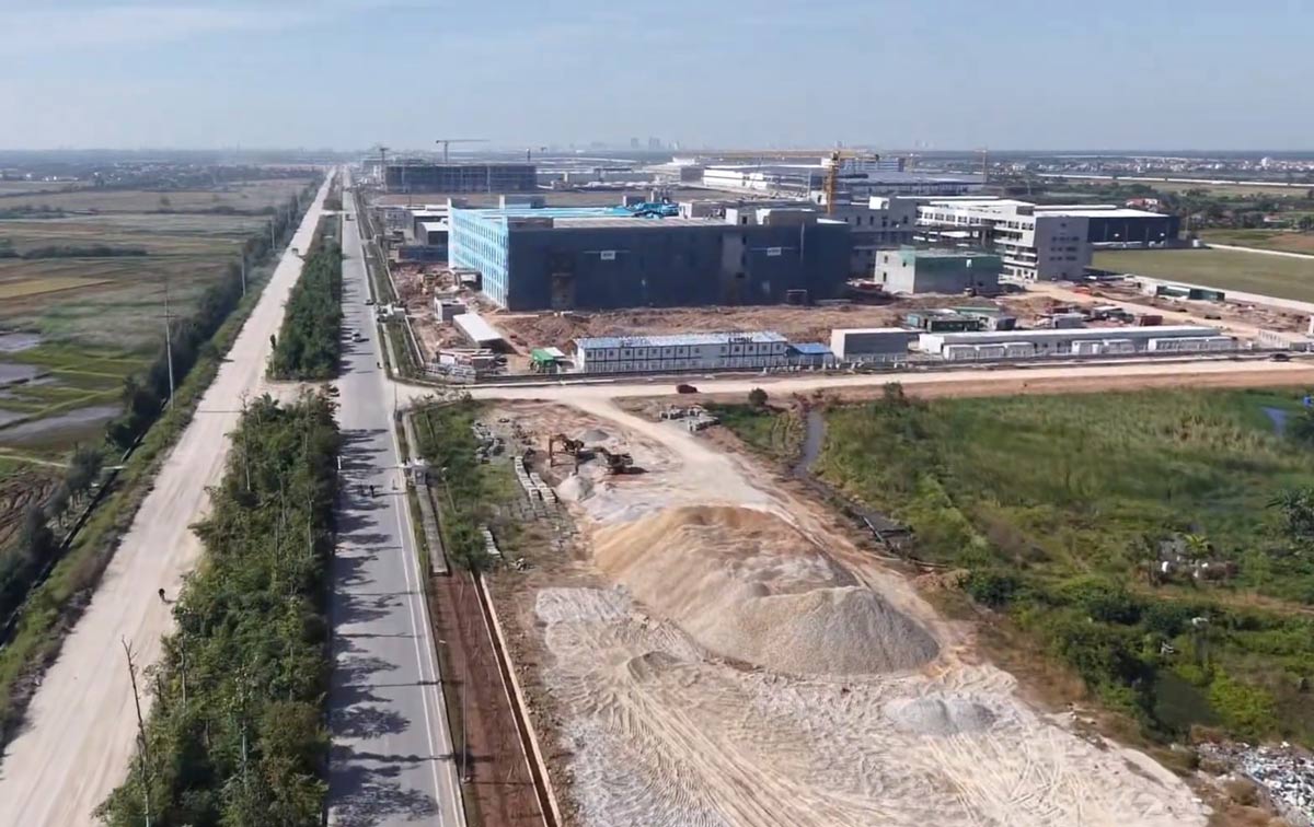 Overview of Bac Tien Phong Industrial Park, Quang Ninh province (where the labor accident occurred). Photo: Cong Hoan