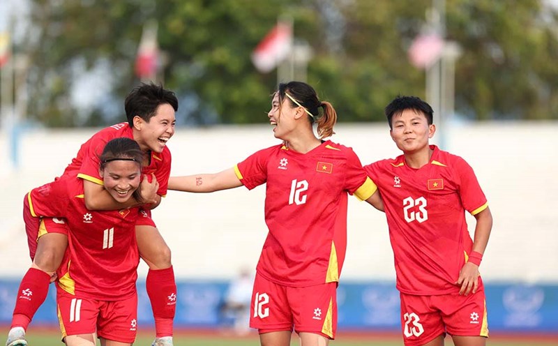 Tuyen nu Viet Nam gianh huy chuong bac tai SEA Games 33. Anh: Minh Dan