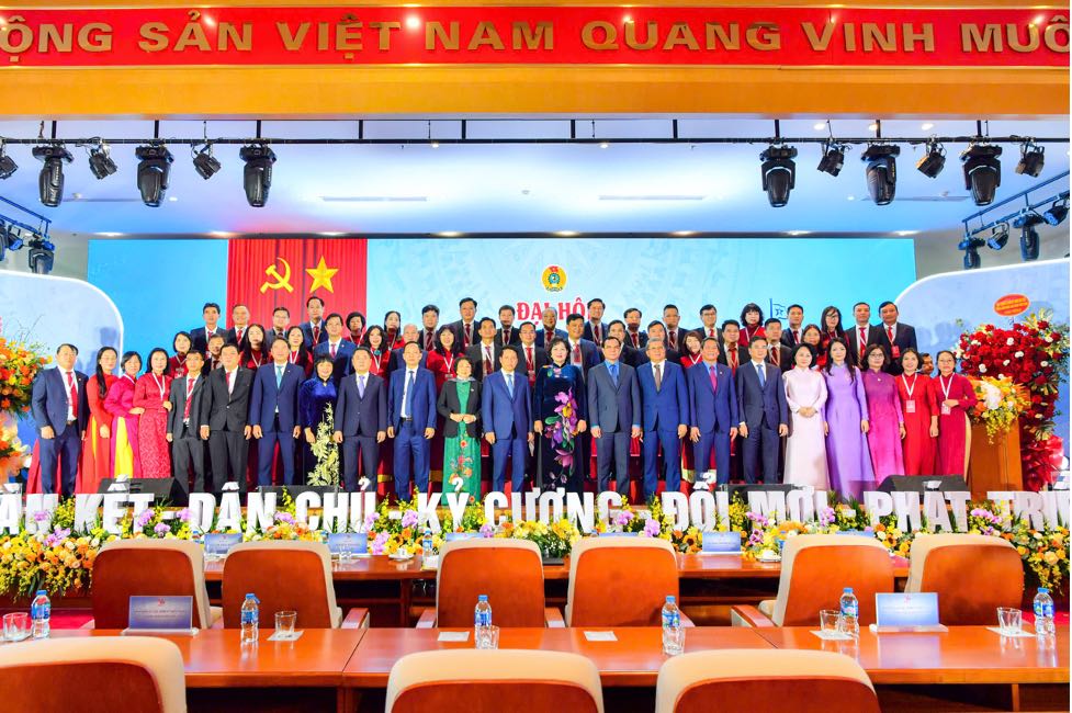 Doan Dai bieu Agribank tham du Dai Hoi Cong doan Ngan hang Viet Nam lan thu VIII, nhiem ky 2025-2030. Anh: Agribank