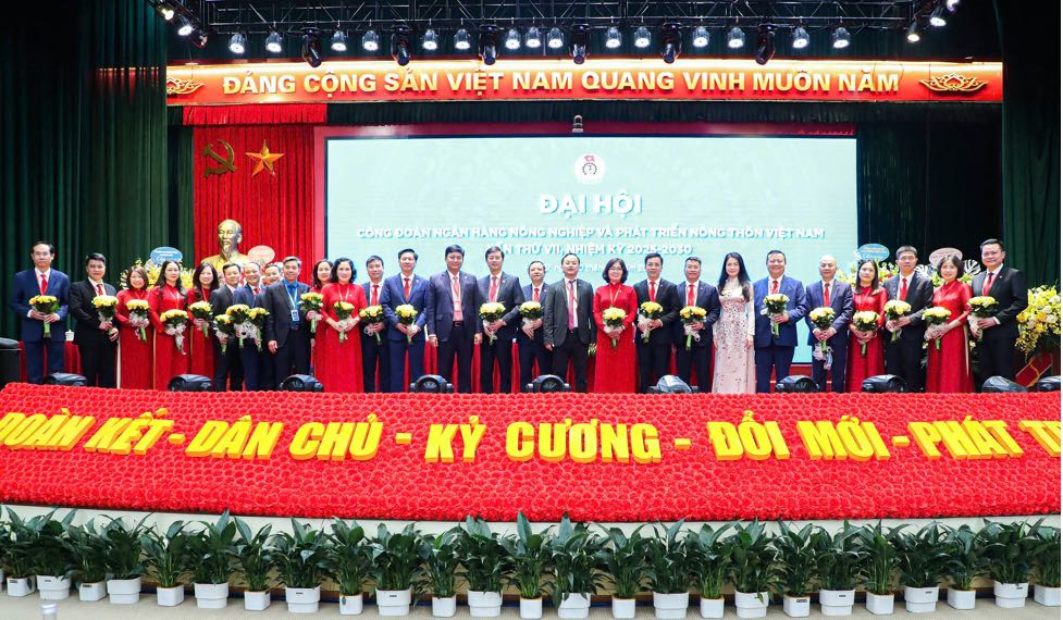 Ban Chap hanh Cong doan Agribank khoa VII, nhiem ky 2025-2030. Anh: Agribank