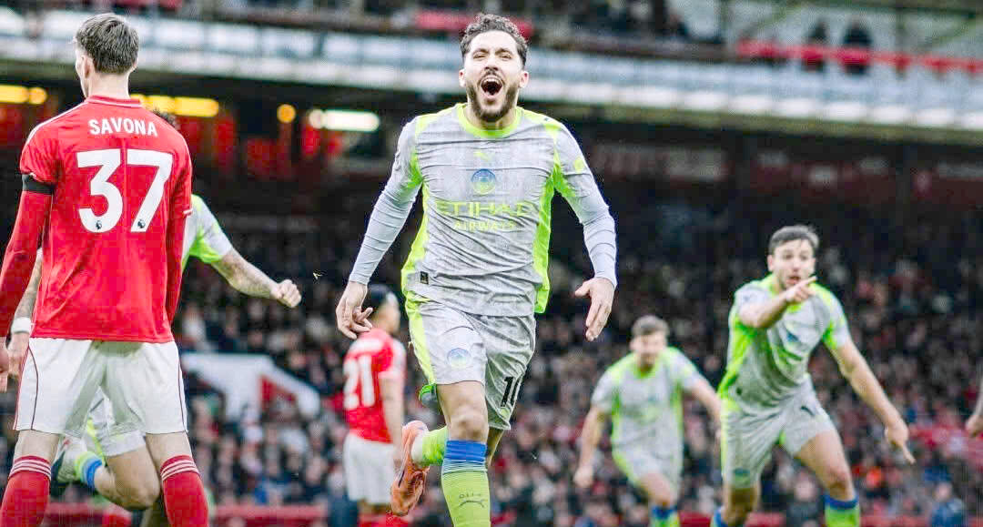 Man City wins 3 hard-fought points against Nottingham Forest. Photo: MC