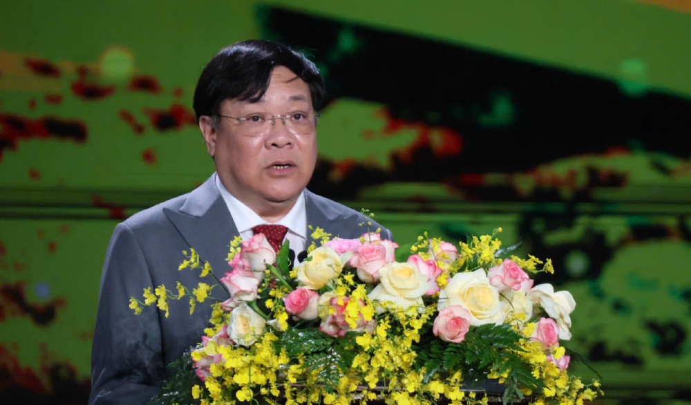 Ong Pham Thanh Ngai – Pho Bi thu Tinh uy, Chu tich Uy ban nhan dan tinh phat bieu khai mac Anh: BTC cung cap. 