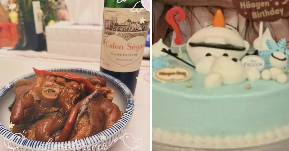 Lam Tam Nhu tiet lo bua tiec tai nha mung sinh nhat Hoac Kien Hoa. Anh: Xinhua