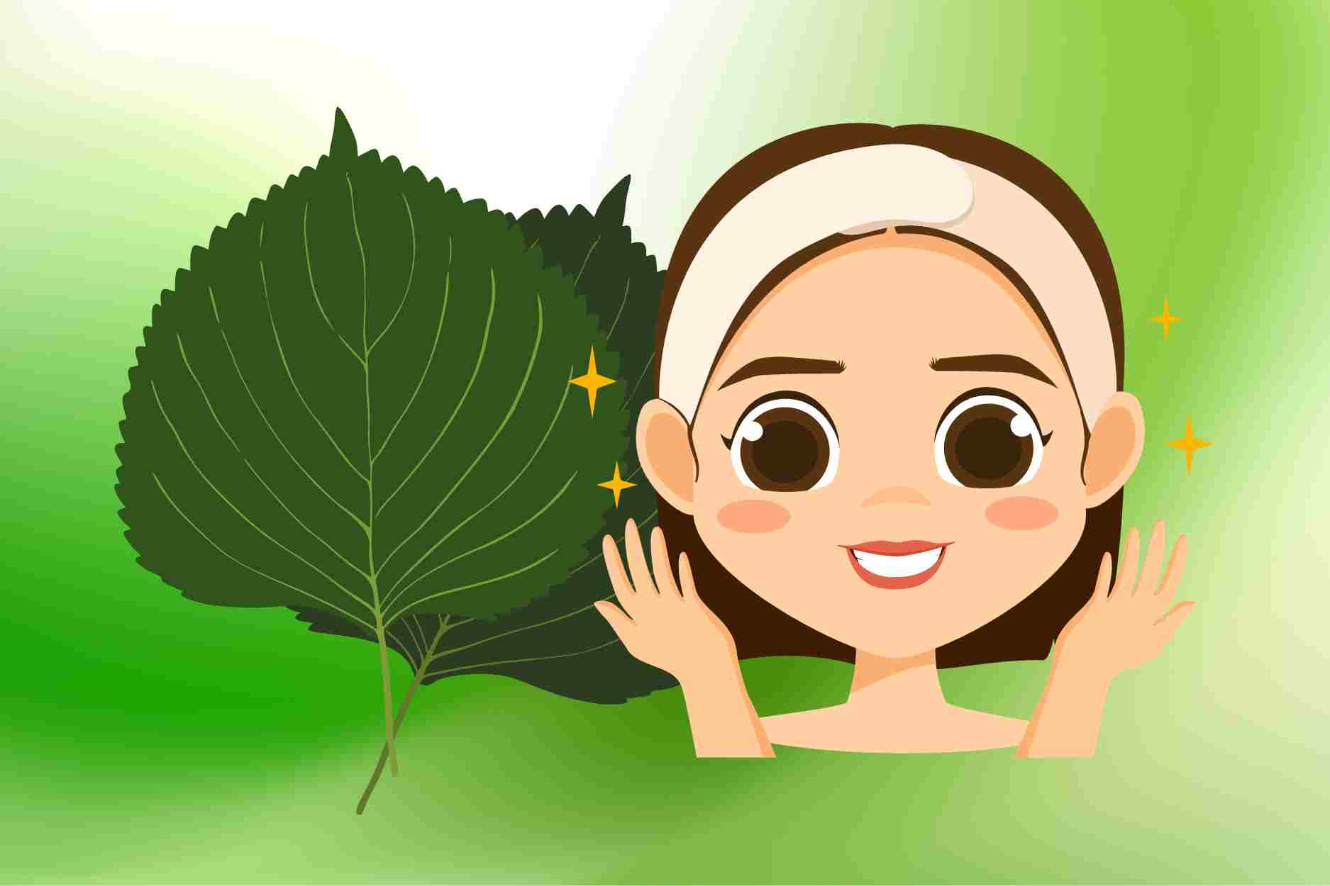 3 razones por las que las hojas de perilla ayudan a que la piel este brillante y saludable, previniendo las manchas oscuras