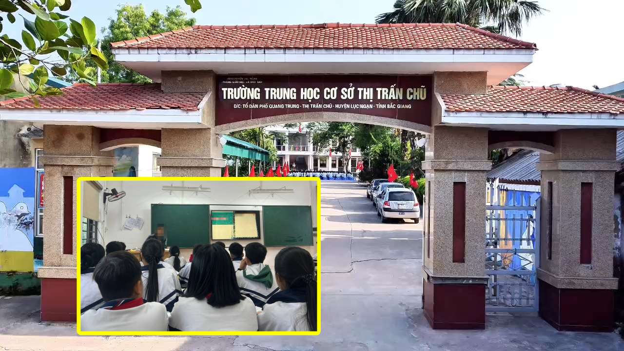 Giáo viên trường THCS Chũ (Bắc Ninh) phản ánh bị chậm chi trả tiền lương dạy thêm giờ. Ảnh: PV