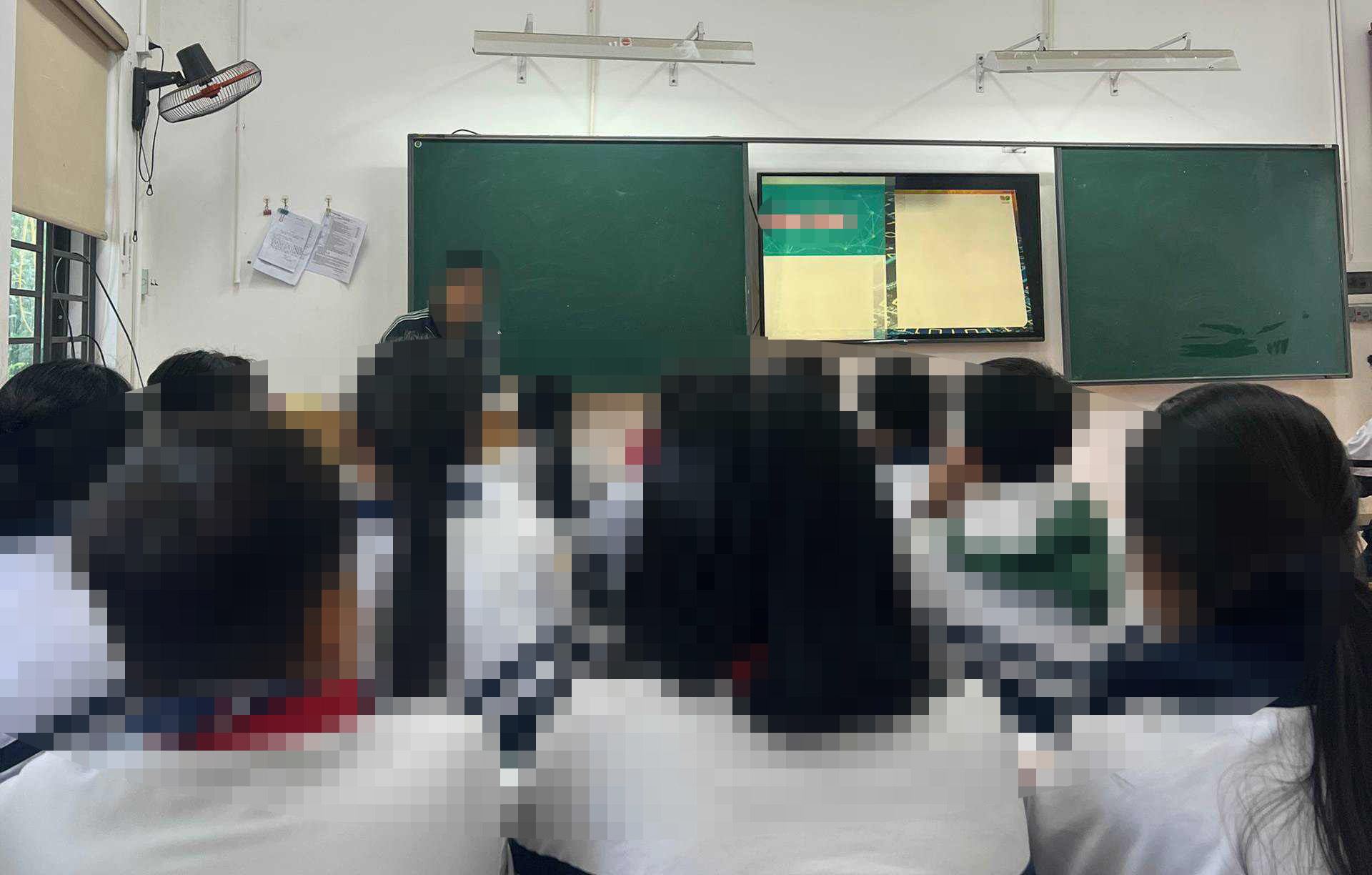 1 tiết học tại trường THCS Chũ (phường Chũ, tỉnh Bắc Ninh). Ảnh: PV